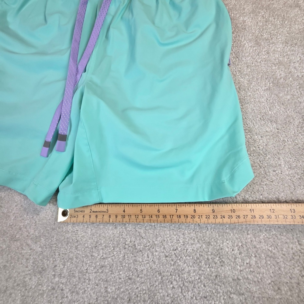 Fabletics The One Mens Mint Lined Athletic Training Running Shorts Size Medium - Picture 7 of 7